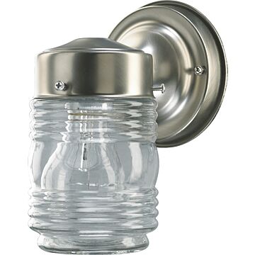 Jelly Jars One Light Wall Mount in Satin Nickel by Quorum International