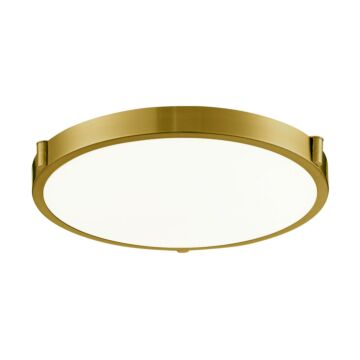 Floyd LED Flush Mount in Brushed Gold by Kuzco Lighting