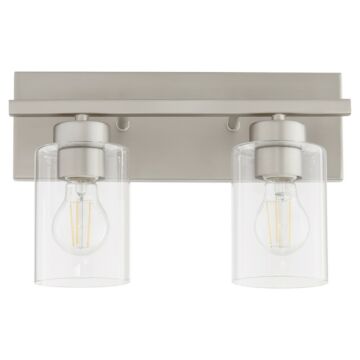Carter Two Light Vanity in Satin Nickel by Quorum International