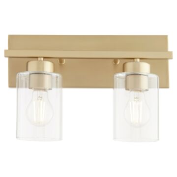 Carter Two Light Vanity in Aged Brass by Quorum International
