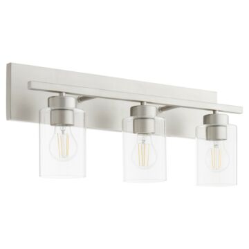 Carter Three Light Vanity in Satin Nickel by Quorum International