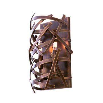 Ambassador Two Light Wall Sconce in Copper Patina by Kalco