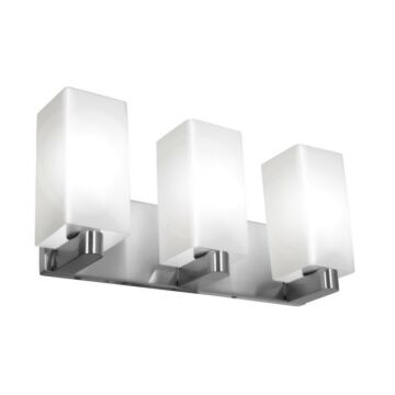 Archi Three Light Vanity in Brushed Steel by Access