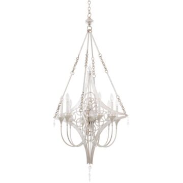  Loveland Coastal Chandelier in Gold Silver Leaf