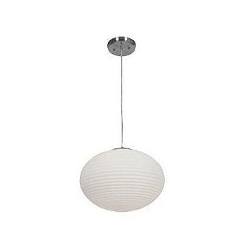 Callisto LED Pendant in Brushed Steel by Access
