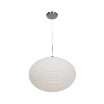 Callisto Three Light Pendant in Brushed Steel by Access