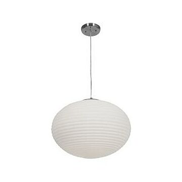 Callisto LED Pendant in Brushed Steel by Access