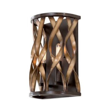 Soho Two Light Wall Sconce in Milk Chocolate by Kalco