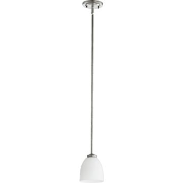 Reyes One Light Pendant in Classic Nickel by Quorum International