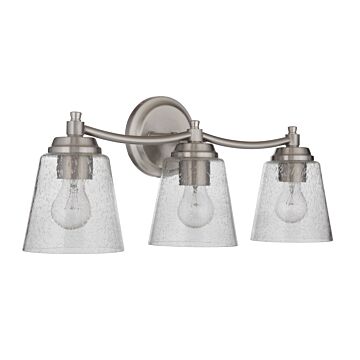 Tyler Three Light Vanity in Brushed Polished Nickel by Craftmade