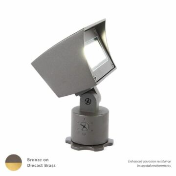  LED 12V Flood Light in Bronzed Brass