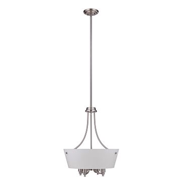 Craftmade Tyler 4-Light 19" Foyer Light in Brushed Polished Nickel