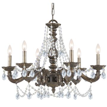 Paris Market Six Light Chandelier in Venetian Bronze by Crystorama