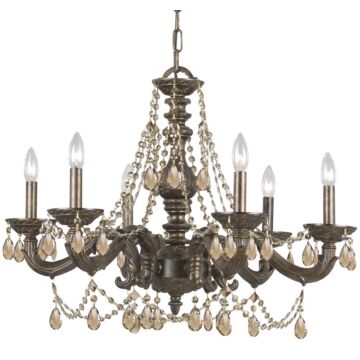 Paris Market Six Light Chandelier in Venetian Bronze by Crystorama