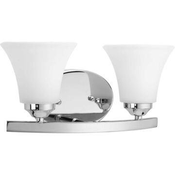 Adorn 2-Light Bathroom Vanity Light Bracket in Polished Chrome
