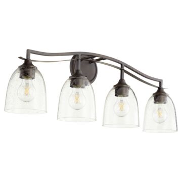 Jardin Four Light Vanity in Oiled Bronze by Quorum International
