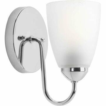 Gather 1-Light Bathroom Vanity Light in Polished Chrome