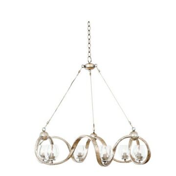  Madison  Transitional Chandelier in Platinum