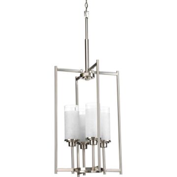 Alexa 4-Light Foyer Pendant in Brushed Nickel