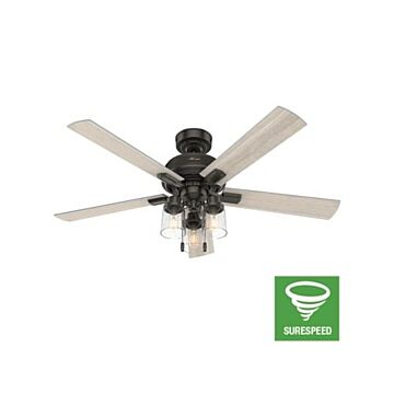 Hartland 52"Ceiling Fan in Noble Bronze by Hunter