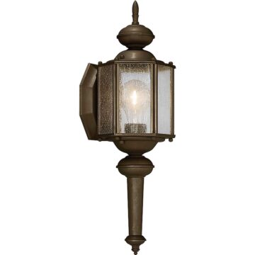 Roman Coach 1-Light Wall Lantern in Antique Bronze