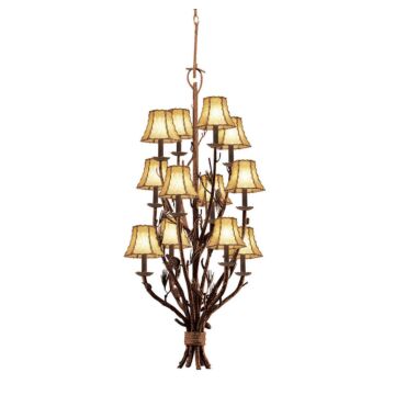 Ponderosa 12 Light Foyer Pendant in Ponderosa by Kalco