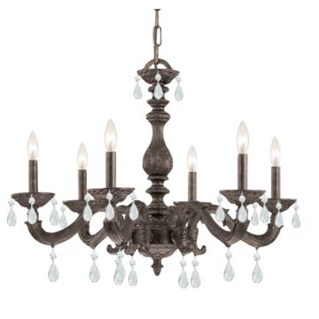 Paris Market Six Light Chandelier in Venetian Bronze by Crystorama