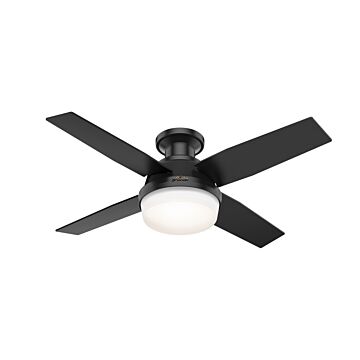 Dempsey 2-Light 44" Ceiling Fan in Matte Black