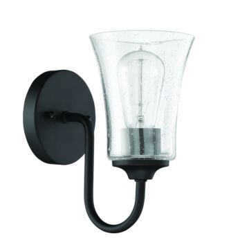 Gwyneth One Light Wall Sconce in Flat Black by Craftmade