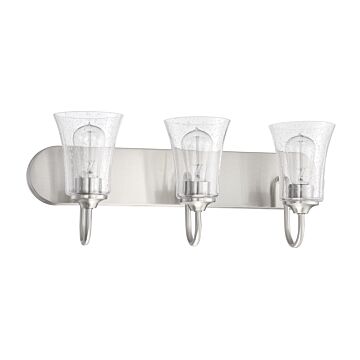 Gwyneth Three Light Vanity in Brushed Polished Nickel by Craftmade