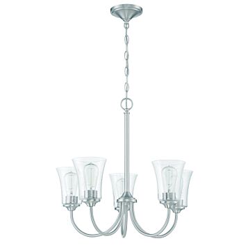 Gwyneth Five Light Chandelier in Brushed Polished Nickel by Craftmade