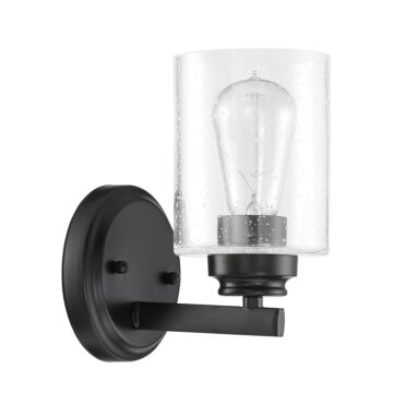 Bolden One Light Wall Sconce in Flat Black by Craftmade