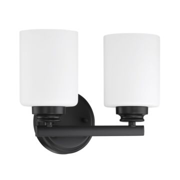 Bolden Two Light Vanity in Flat Black by Craftmade