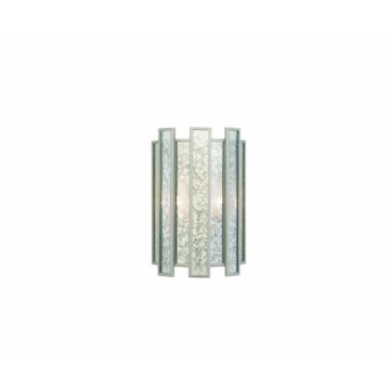 Palisade Two Light Wall Sconce in Tarnished Silver by Kalco
