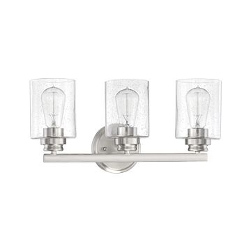 Bolden Three Light Vanity in Brushed Polished Nickel by Craftmade