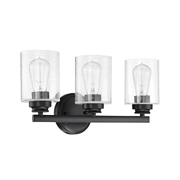 Bolden Three Light Vanity in Flat Black by Craftmade