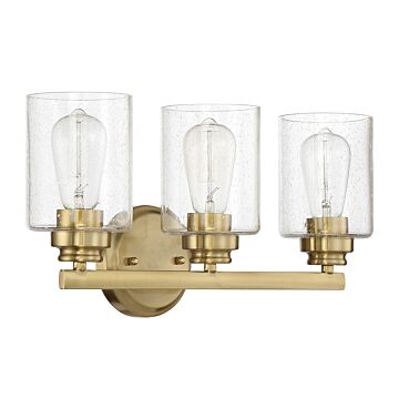 Bolden Three Light Vanity in Satin Brass by Craftmade
