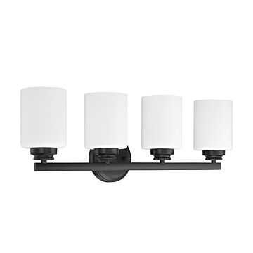 Bolden Four Light Vanity in Flat Black by Craftmade