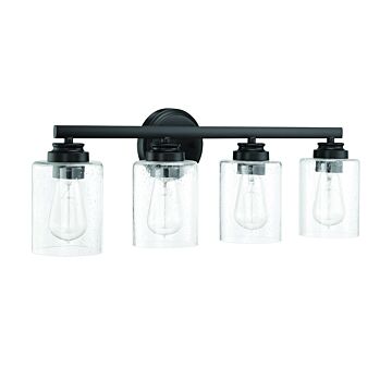 Bolden Four Light Vanity in Flat Black by Craftmade