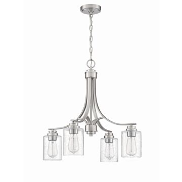 Bolden Four Light Chandelier in Brushed Polished Nickel by Craftmade