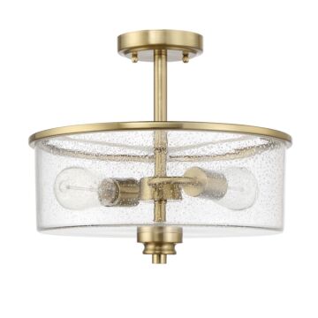 Bolden Two Light Convertible Semi Flush in Satin Brass by Craftmade