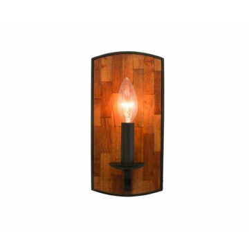 Lansdale One Light Wall Sconce in Black Iron by Kalco