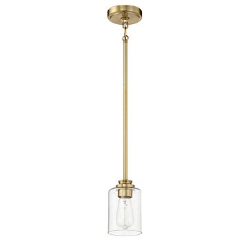 Bolden One Light Mini Pendant in Satin Brass by Craftmade