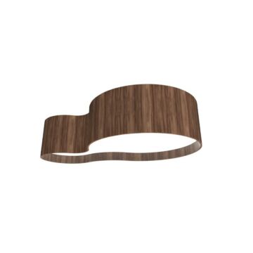 Organic LED Ceiling Mount in American Walnut