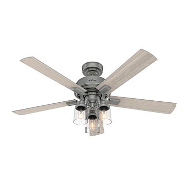 Hartland 3-Light 52" Ceiling Fan in Matte Silver