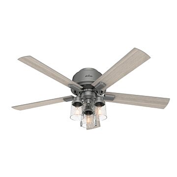 Hartland 3-Light 52" Ceiling Fan in Matte Silver