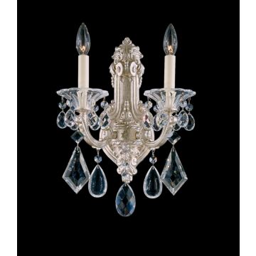 La Scala Two Light Wall Sconce in Heirloom Gold by Schonbek