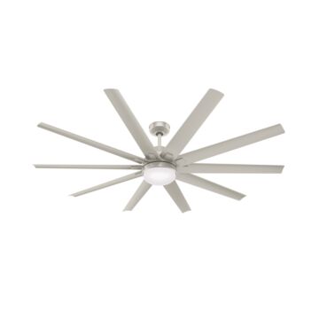 Overton 2-Light 72" Ceiling Fan in Matte Nickel
