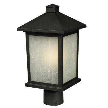 Z-Lite Holbrook 1-Light Outdoor Post Mount Fixture Light In Black