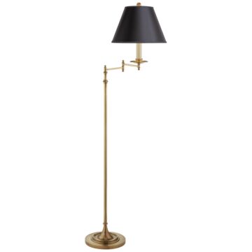 Dorchester  Floor Lamp in Antique-Burnished Brass by Visual Comfort Signature